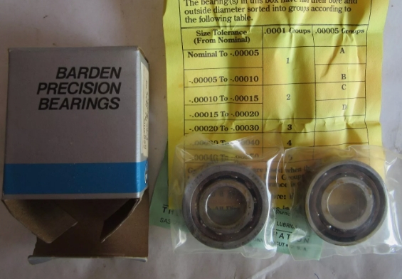 角接觸球軸承，品牌：BARDEN，示例圖片533